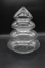 Vtg Princess House Heritag Glass Christmas Tree Candy Dish  4 pc VGC 060 picture