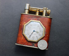 Art Deco Lighter Watch with 8 Days Doxa/ faux lizard leather intact. picture