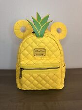 BRAND NEW Disney Parks Mickey Mouse Pineapple Loungfly Mini Backpack RARE picture