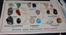 Vintage Rock and Mineral Specimens Boxed Rock Collection 52 + Booklet,Collector picture