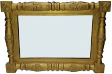 Antique 16x22 Wood & Gilded Gesso Picture Photo Mirror Frame Ornate with Glass picture