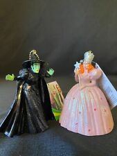 Wizard Of Oz Kurt Adler Wicked Witch & Glinda Ornament Set 2 Christmas NEW picture