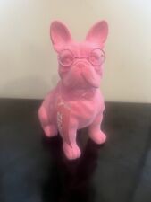 2024 Spritz Valentines Day Pink French Bulldog Flocked Figurine Target Dog Decor picture