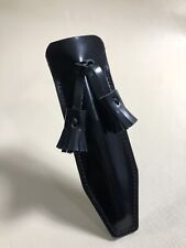 Genuine Black Calfskin Leather Tassel Sleeve for Mont Blanc and Luxury Pens picture