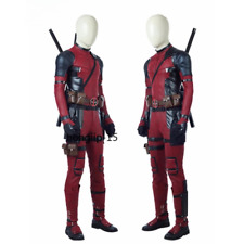 Deadpool :Cosplay Costume Red Deadpool suit Jumpsuit Halloween Accessories Gift picture