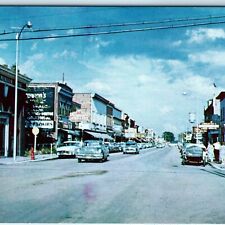 c1950s Fort Frances, Ontario, Canada Main St Downtown Signs Water Tower Car A264 picture