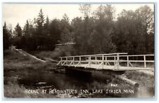 c1920's Scene At Headwater's Inn Lake Itasca Minnesota MN RPPC Photo Postcard picture