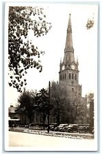 1946 St. John's Catholic Church Delphos Ohio OH RPPC Photo Vintage Postcard picture