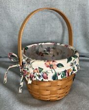 Longaberger Medium Floral Round Basket, picture