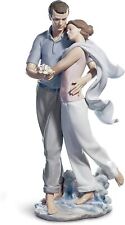 LLADRÓ You're Everything to Me Couple Figurine. Porcelain Bride and Groom Figure picture