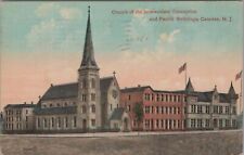 Church of the Immaculate Conception Parish Buildings Camden NJ 1913 Postcard picture
