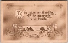 1912 Gibson THANKSGIVING Postcard 
