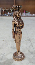 Egyptian Antique Cleopatra Statue Gold Handmade By Bazareg picture