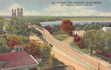 SD, South Dakota  YANKTON BRIDGE Celebration Advertisement  c1940's Postcard picture