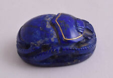 Egyptian Scarab-Carved Egyptian Lapis Lazuli Scarab- 2.4