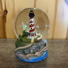 Musical Lighthouse Glitter Water Globe Oceanside Plays 