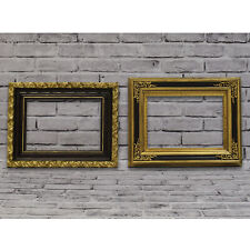 Ca. 1920-1950 Set of 2 old wooden frames dimensions: 13.8 x 8.5 in inside picture