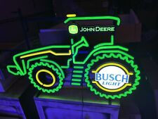 John Deere Tractor Busch Light Beer LED Farmers  - New in Box picture