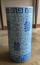 Antique Blue Flower Porcelain Umbrella Stand picture