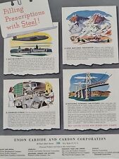1943 Union Carbde And Carbon Corporation  Fortune WW2 Print Ad MCM Plane Steel picture