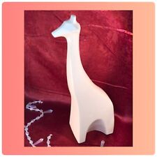 Vintage MCM Vanguard Accents Ceramic Tall Cream Color Modern Giraffe Statue picture