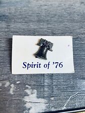 Vintage Pin Spirit Of 76 Metal Liberty Bell Lapel Hat Tie Bicentennial Patriotic picture