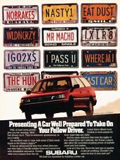 1991 Subaru Legacy License Plates Original Advertisement Print Art Car Ad J995 picture