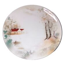 Prov Saxe ES Germany Vintage Scenery Porcelain Plate 8 5/8 picture