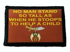Shriners NO MAN Morale Patch Tactical Army Military Badge Hook picture