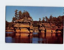 Postcard Sugar Bowl, Rock Island, Lower Dells, Wisconsin USA picture