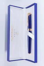  Waterman L'etalon  Rollerball Pen Blue Lacquer & Gold  In Box *  picture