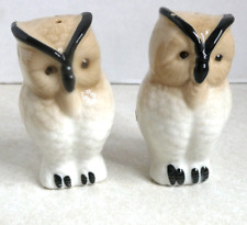 Salt and Pepper Shakers Vintage Owl SP99 picture