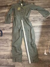 40R CWU-27/P Pilot Flyers Coveralls FLIGHT Suit Sage Green  Military Navy USAF picture