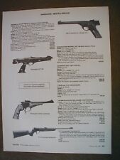 1986 Handguns Merrill, Remington, Bushmaster  2 sided Vintage PRINT AD 65303 picture