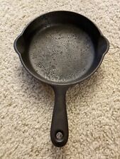 1920'S-30'S Vintage Griswold Good Health #3 Cast Iron Skillet #653 Seasoned picture