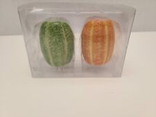 Vintage TAG Gourd Salt and Pepper Shakers NIB picture