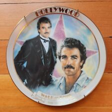 1989 Tom Selleck Magnum PI Hollywood Walk of Fame Danbury Mint Plate 8 Inch picture