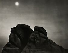 1948/72 Vintage ANSEL ADAMS Moon California Night Rock Landscape Photo Engraving picture