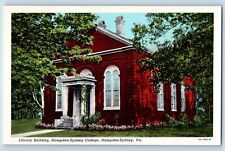 Hampden-Sydney Virginia VA Postcard Library Building Hampden-Sydney College 1940 picture