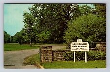 Newark OH-Ohio, Entrance Mound Builders State Memorial Souvenir Vintage Postcard picture