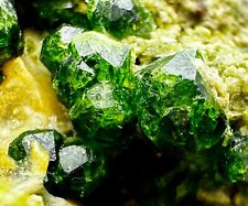 151 Gm Unusual  Top Green Demantoid Garnet Full Of Crystals On Matrix @IRN picture