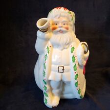 Lenox Holiday Collection Vintage 1999 Holly Berry Santa Pitcher Christmas Decor picture