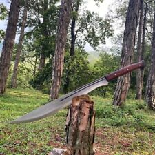 Custom Handmade Carbon Steel Blade Eli Machete Sword | Hunting Sword Camping picture