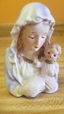 Vintage Blessed Virgin Mary with Child Planter Napcoware Japan picture