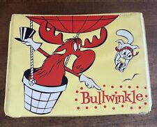 1962 Rocky & Bullwinkle Yellow Vinyl Lunch Box picture