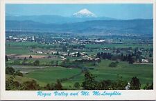 Postcard OR Rogue Valley Mt Mclaughlin Snow Capped Aerial View Southern Oregon picture