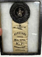 Early K.P. Redstone Lodge Ribbon in nice Case - Amazing Condition - RARE VINTAGE picture