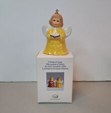 New In Box 2008 Goebel Annual Angel Bell Christmas Ornament Yellow 33rd Edition picture
