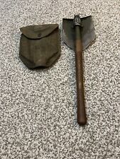 Vintage 1945  WW2 US military trench tool folding shovel w/ cover picture