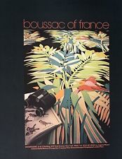 1980 BOUSSAC of France Birds Wallpaper & Fabrics US Showrooms Vintage PRINT AD picture